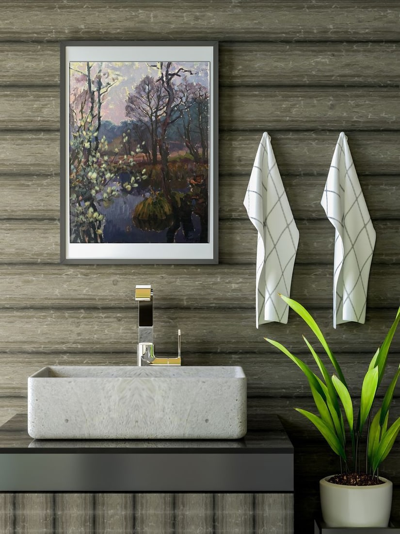 Oil painting Willow blossoms Batrakov Vladimir Grigorievich - 3