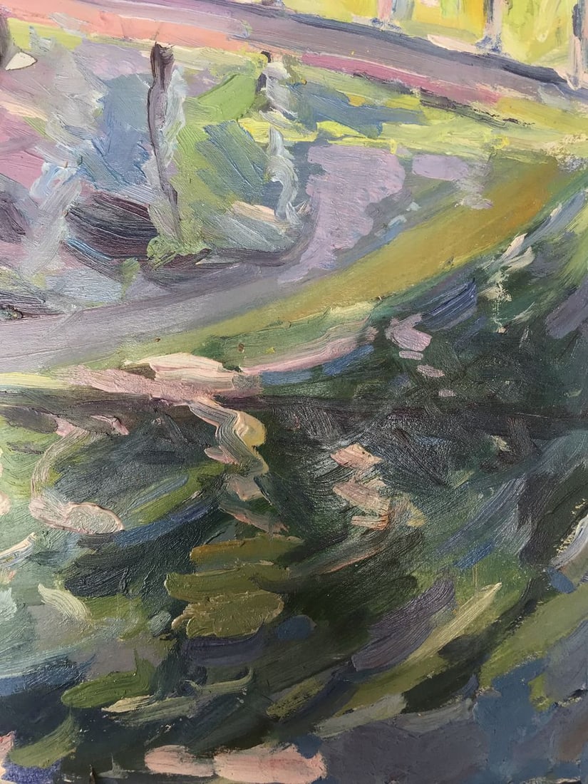 Oil painting Road to the city Peter Tovpev - 10