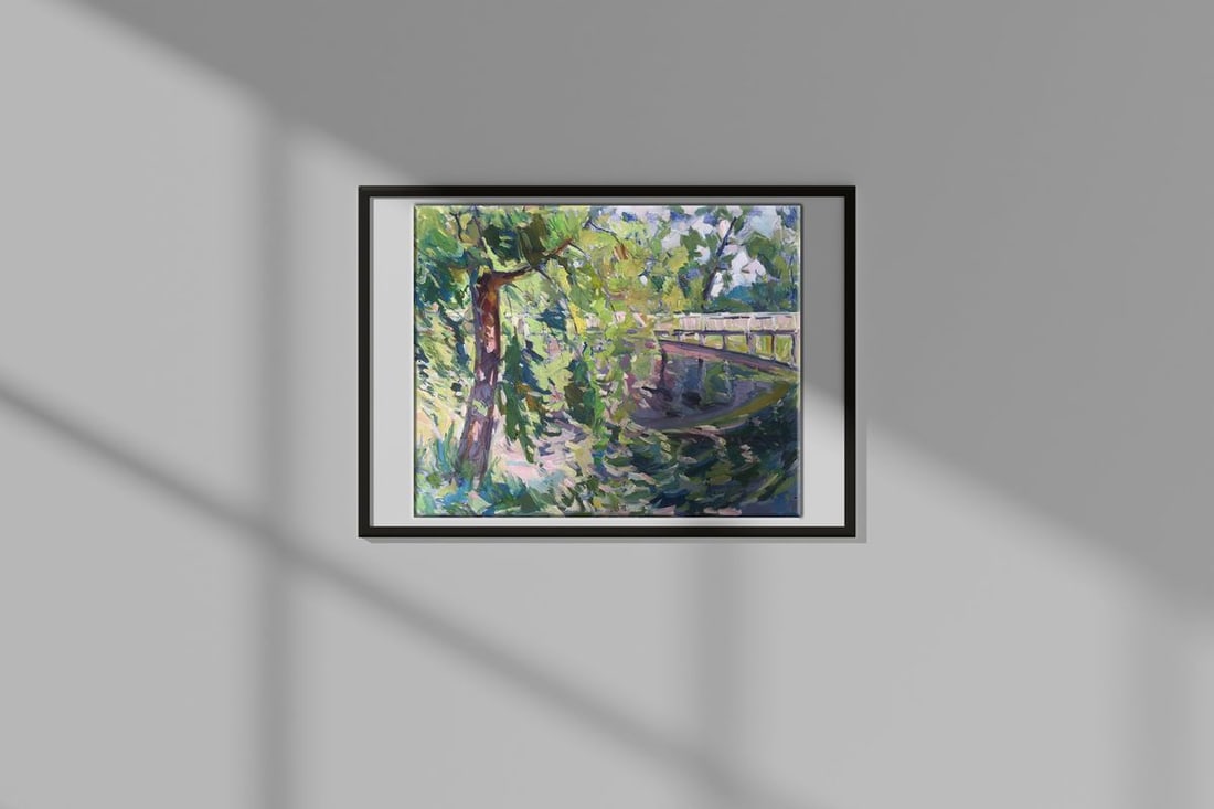 Oil painting Road to the city Peter Tovpev - 2