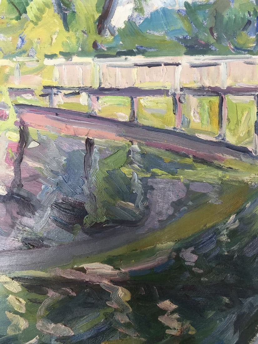 Oil painting Road to the city Peter Tovpev - 7