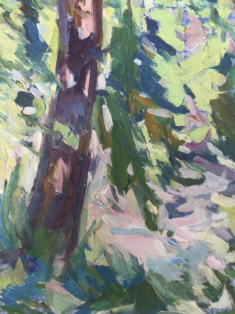 Oil painting Road to the city Peter Tovpev - 8