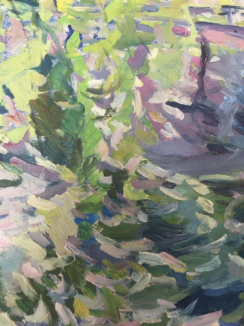 Oil painting Road to the city Peter Tovpev - 9