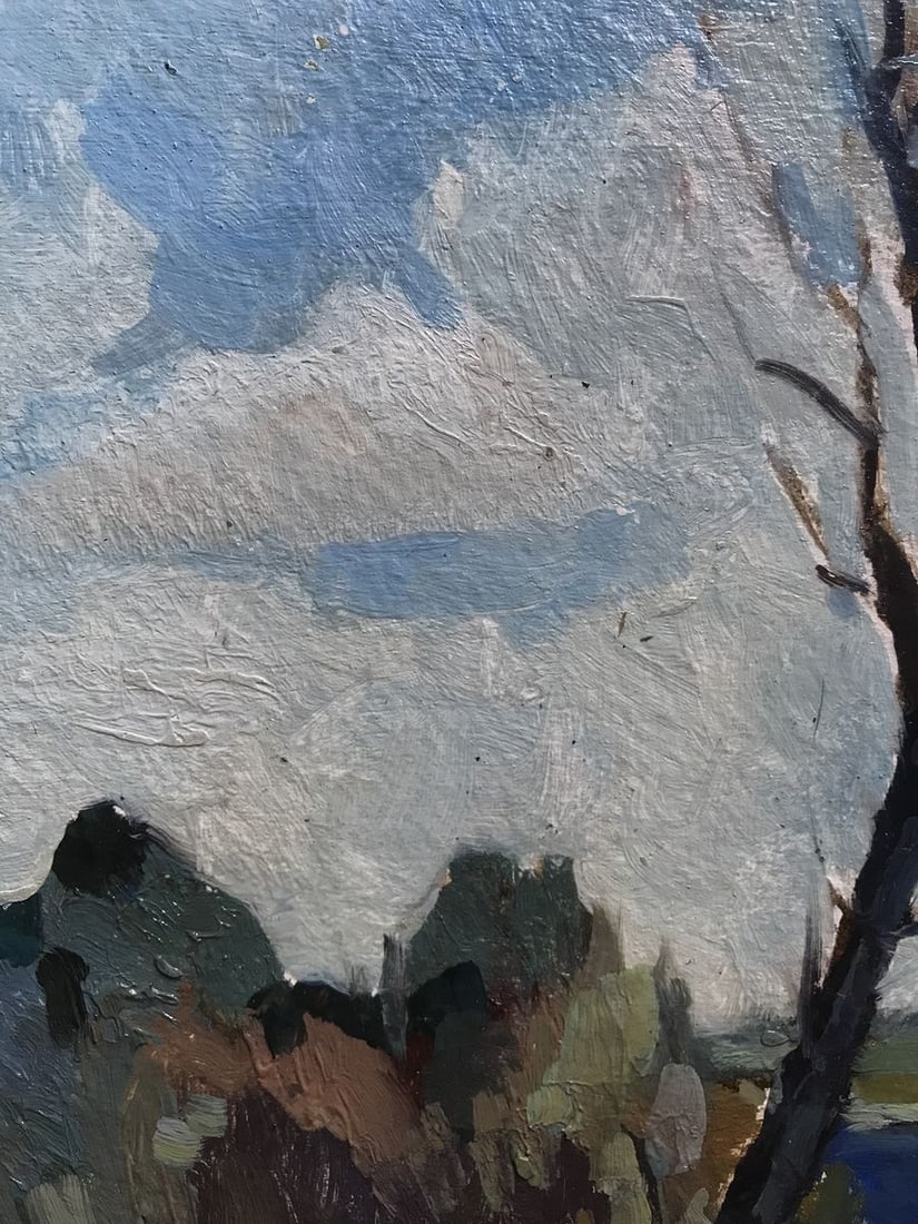 Oil painting Near the lake Peter Tovpev - 5