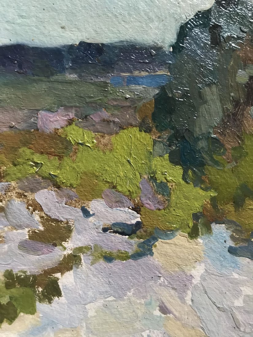 Oil painting Near the lake Peter Tovpev - 7