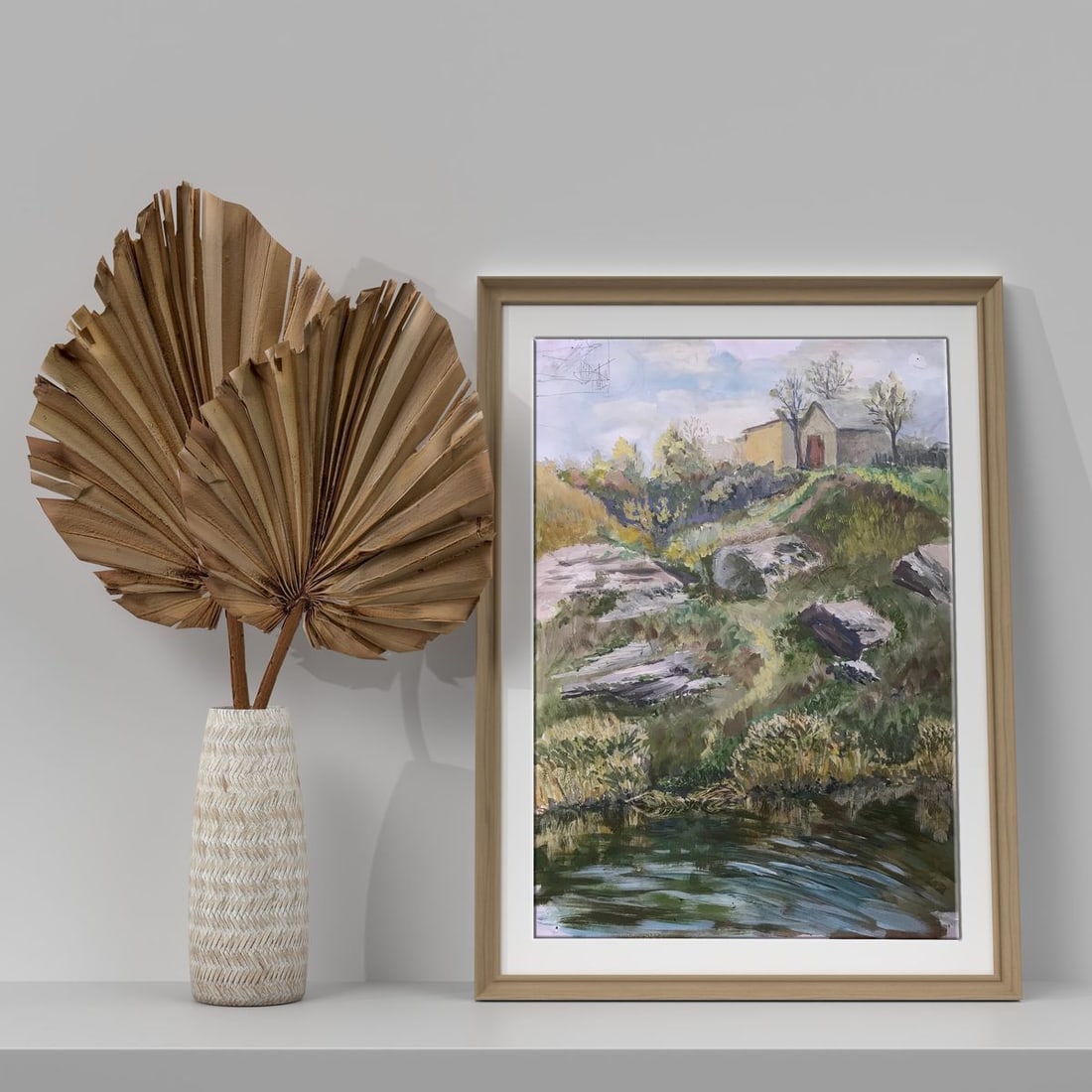 Oil painting The way home Unknown artist - 2