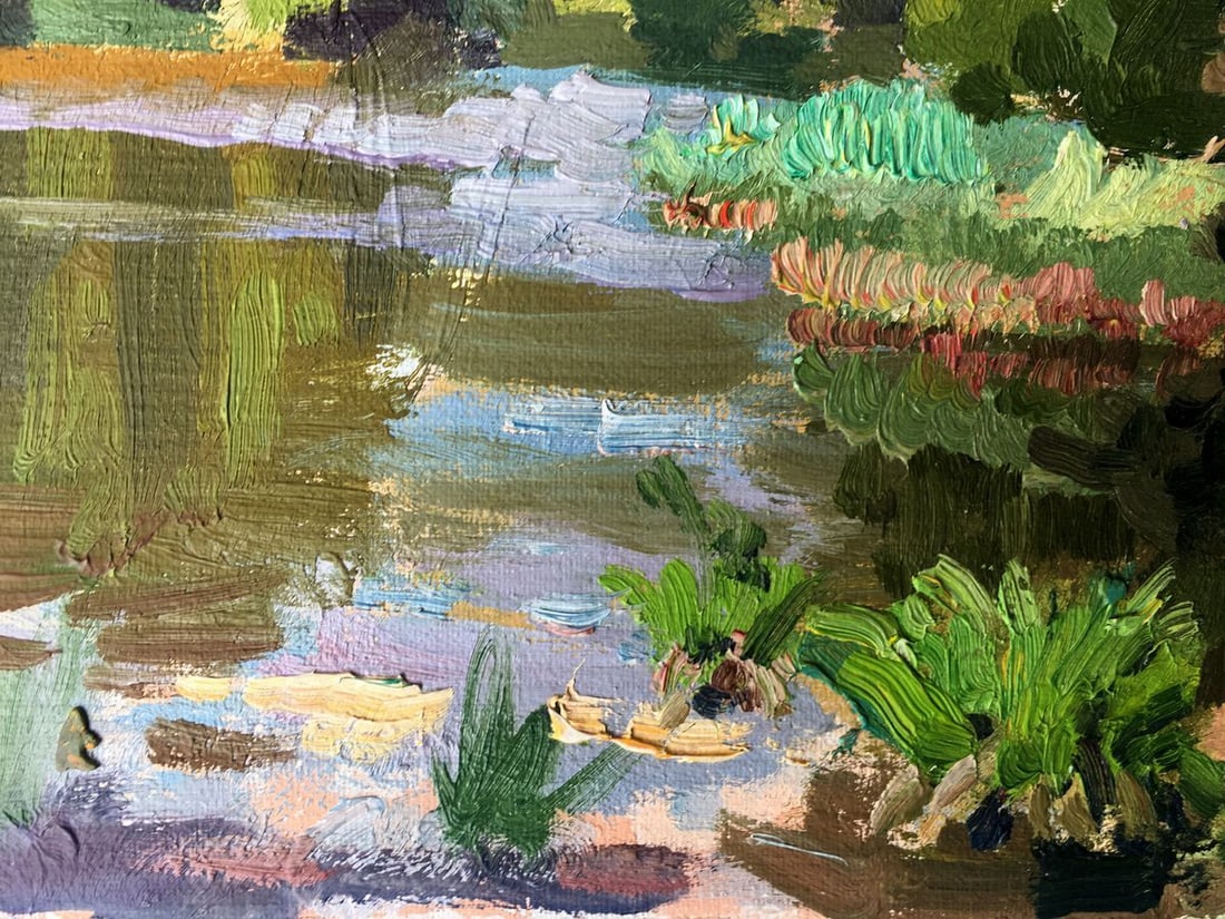 Oil painting Summer motif Batrakov Vladimir Grigorievich - 10