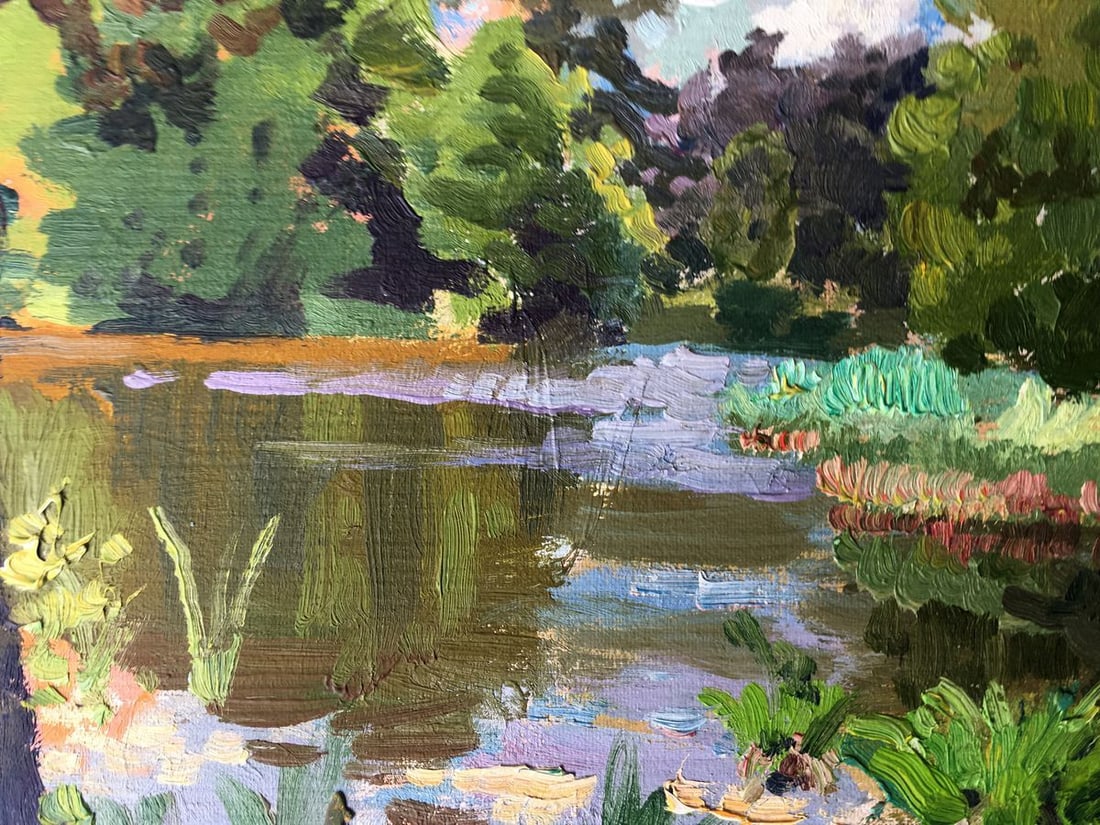 Oil painting Summer motif Batrakov Vladimir Grigorievich - 12