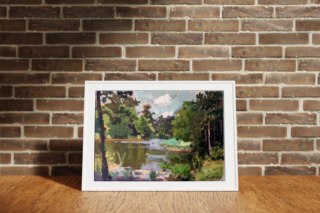 Oil painting Summer motif Batrakov Vladimir Grigorievich - 2