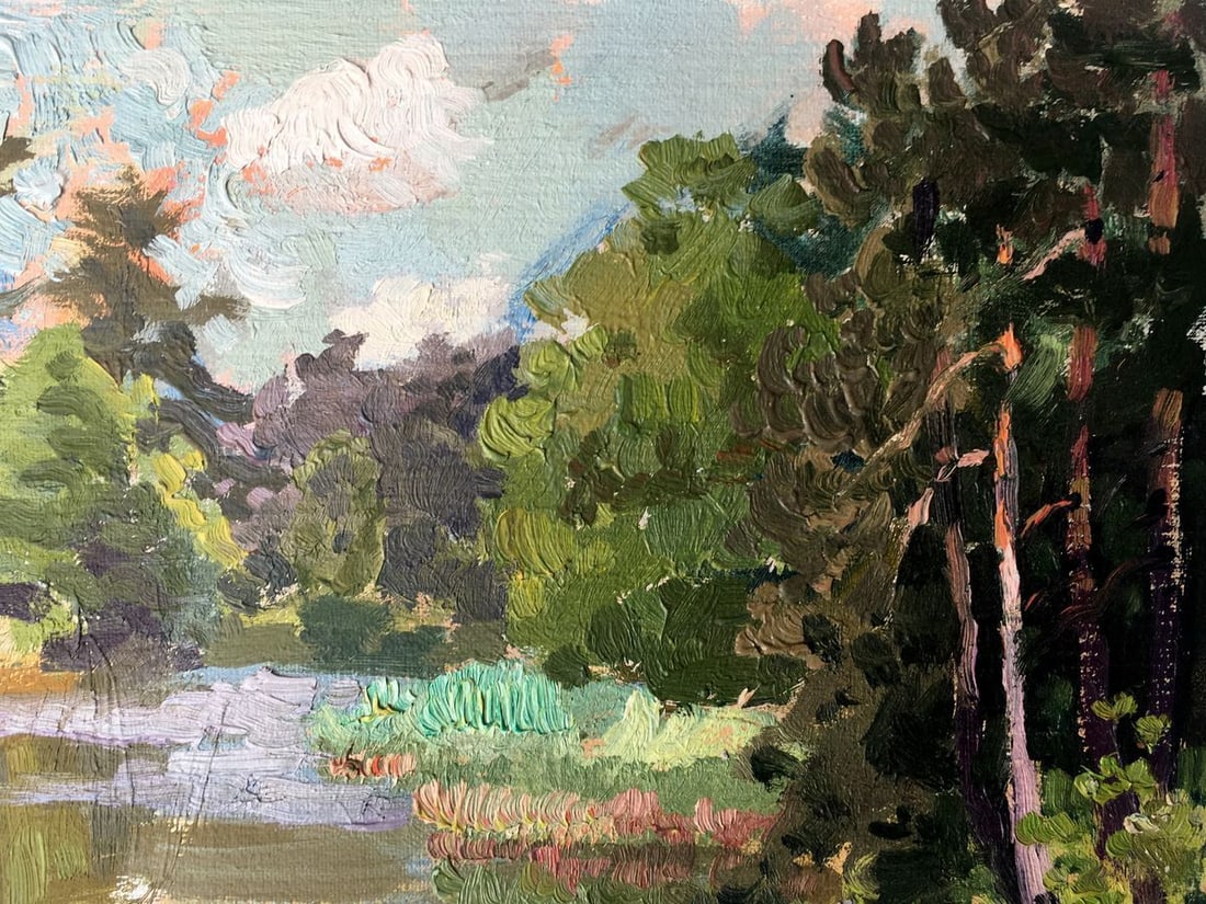 Oil painting Summer motif Batrakov Vladimir Grigorievich - 6