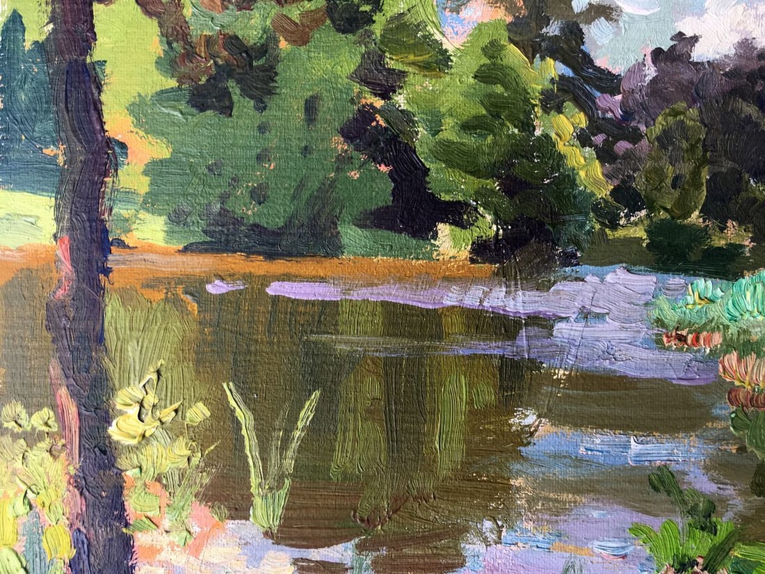 Oil painting Summer motif Batrakov Vladimir Grigorievich - 7