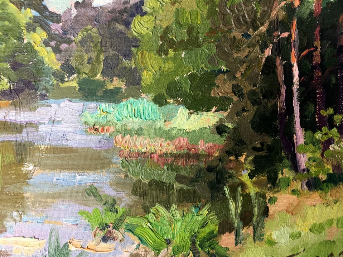 Oil painting Summer motif Batrakov Vladimir Grigorievich - 8