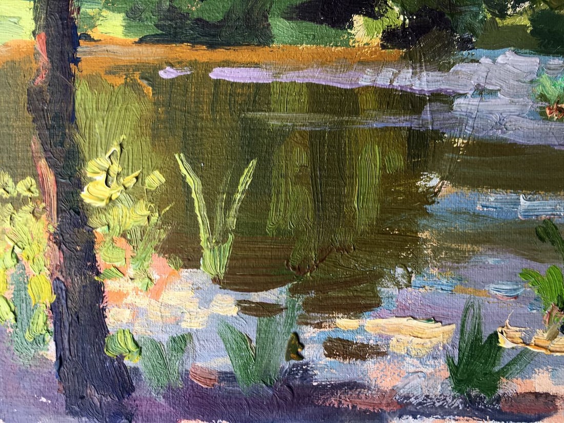 Oil painting Summer motif Batrakov Vladimir Grigorievich - 9