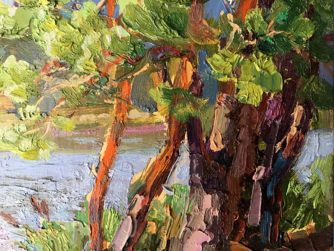 Oil painting Near the lake Batrakov Vladimir Grigorievich - 10