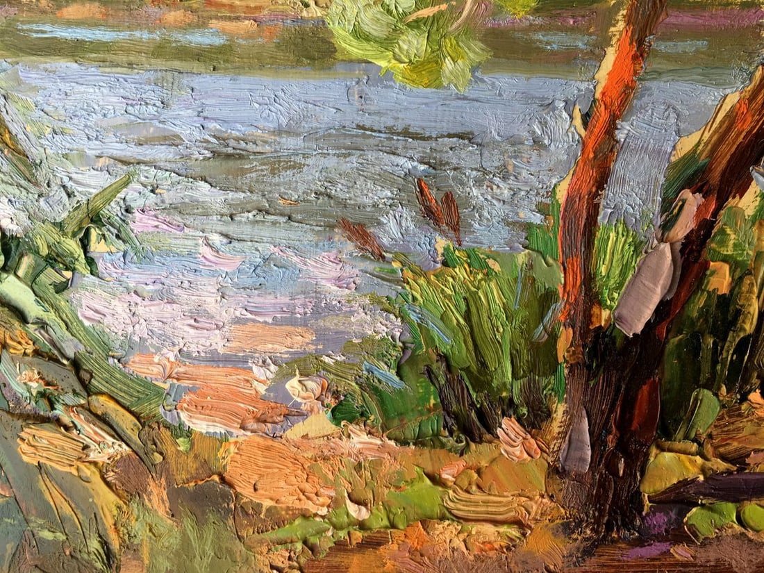 Oil painting Near the lake Batrakov Vladimir Grigorievich - 12