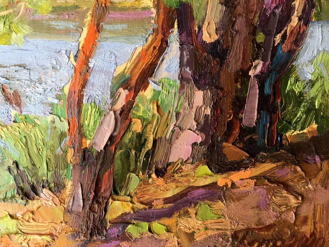 Oil painting Near the lake Batrakov Vladimir Grigorievich - 13