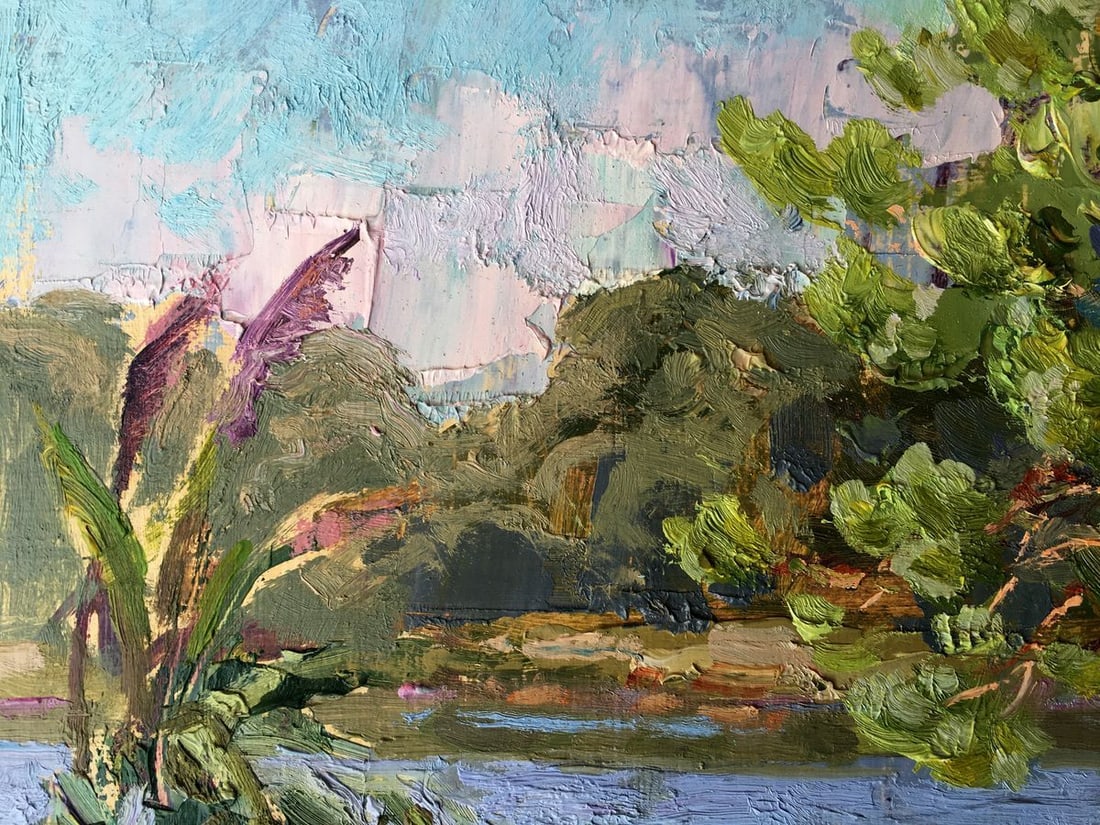 Oil painting Near the lake Batrakov Vladimir Grigorievich - 4