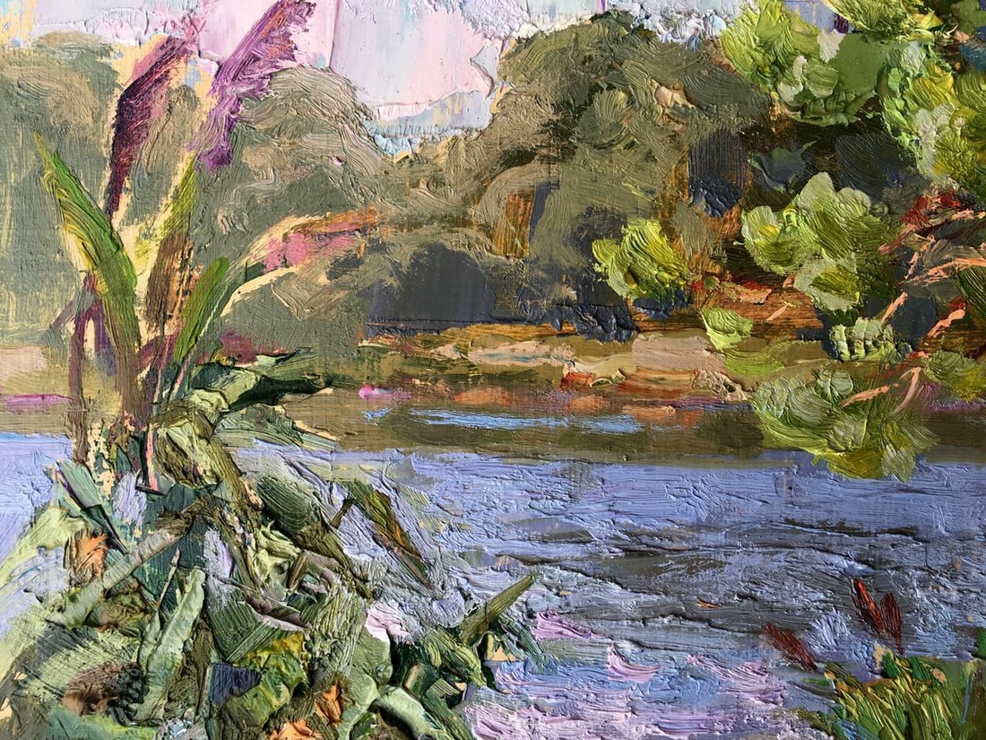 Oil painting Near the lake Batrakov Vladimir Grigorievich - 6