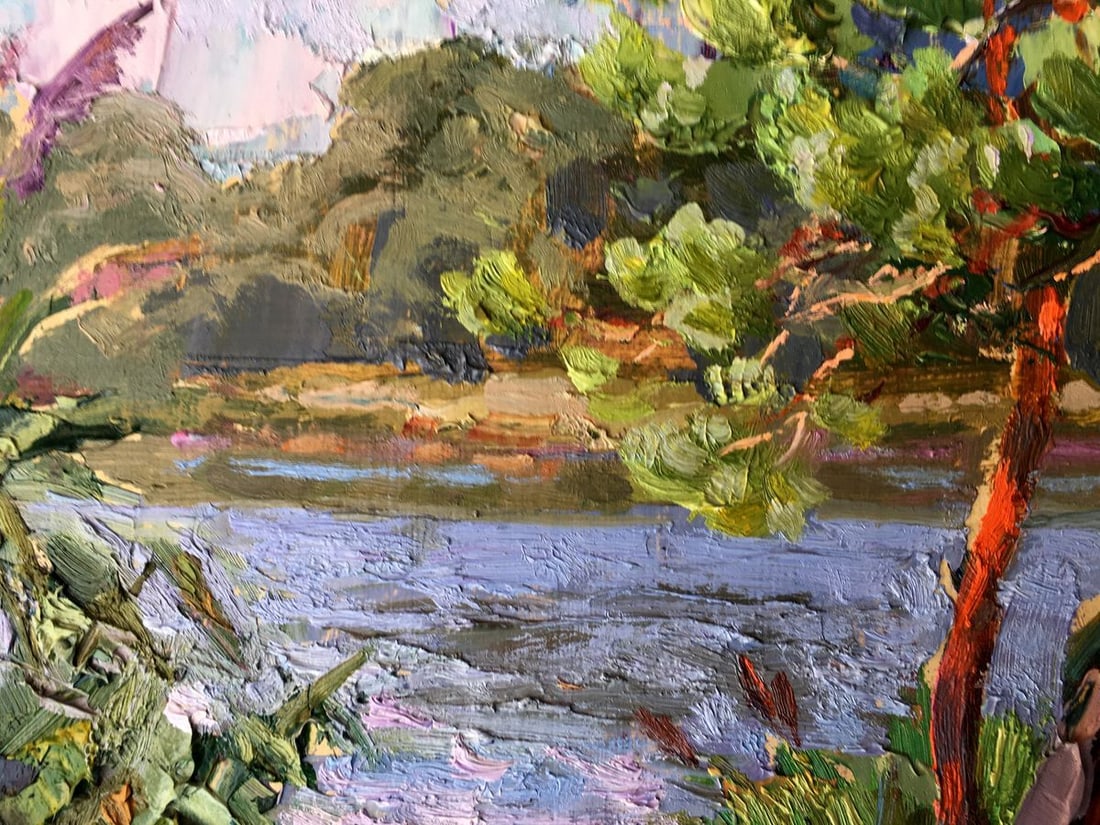 Oil painting Near the lake Batrakov Vladimir Grigorievich - 7
