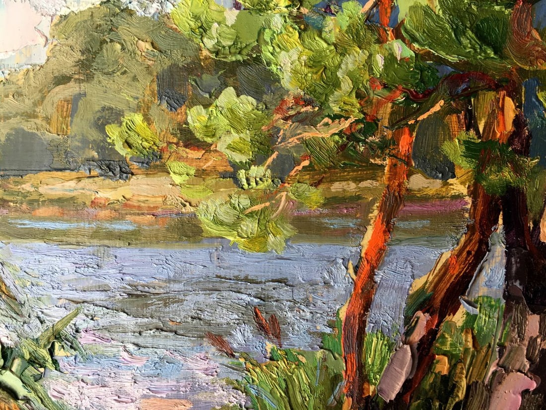 Oil painting Near the lake Batrakov Vladimir Grigorievich - 9