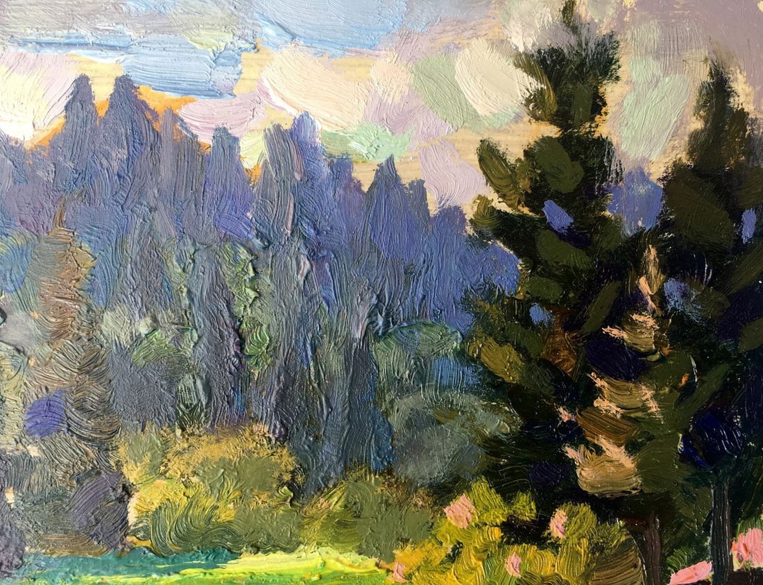 Oil painting Forest landscape Batrakov Vladimir Grigorievich - 10