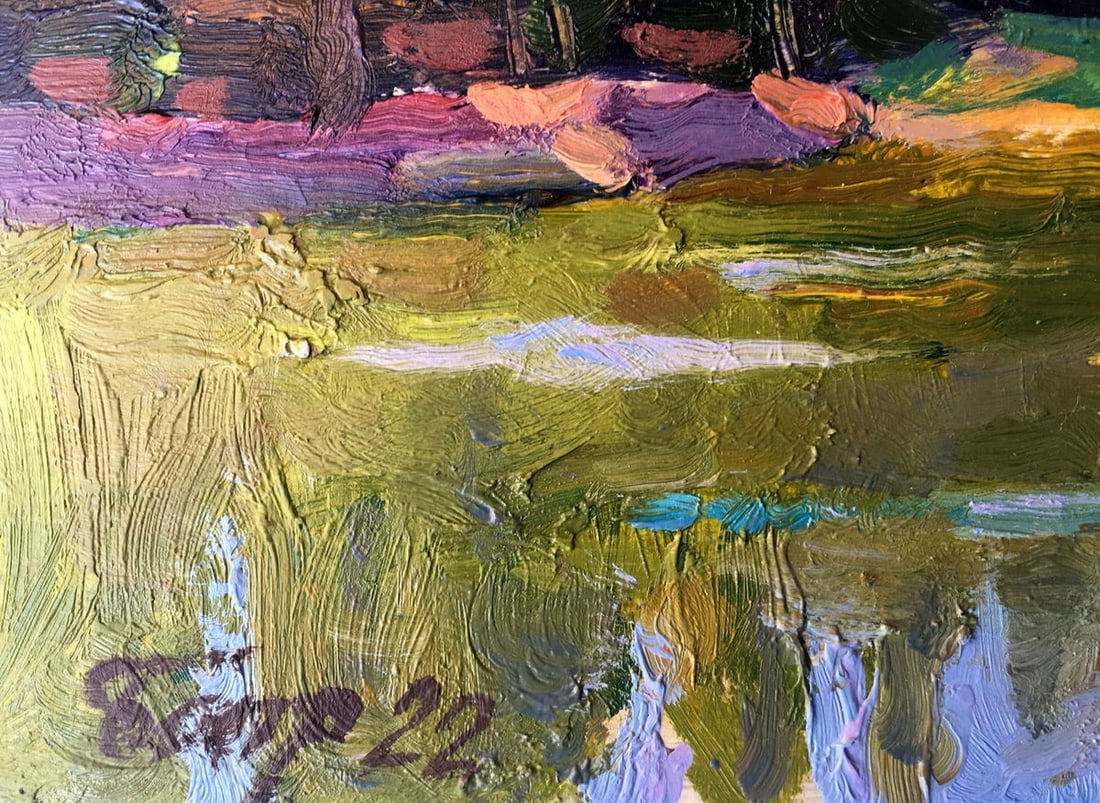 Oil painting Forest landscape Batrakov Vladimir Grigorievich - 12