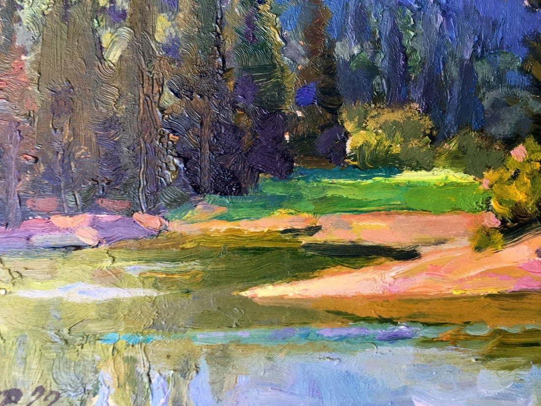 Oil painting Forest landscape Batrakov Vladimir Grigorievich - 4