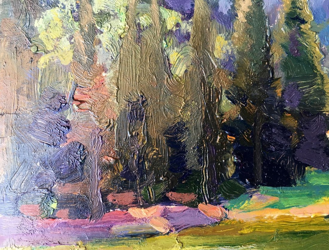 Oil painting Forest landscape Batrakov Vladimir Grigorievich - 5