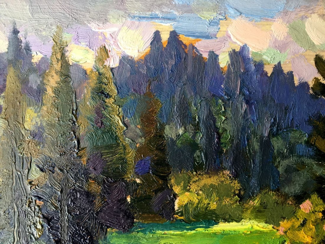 Oil painting Forest landscape Batrakov Vladimir Grigorievich - 9