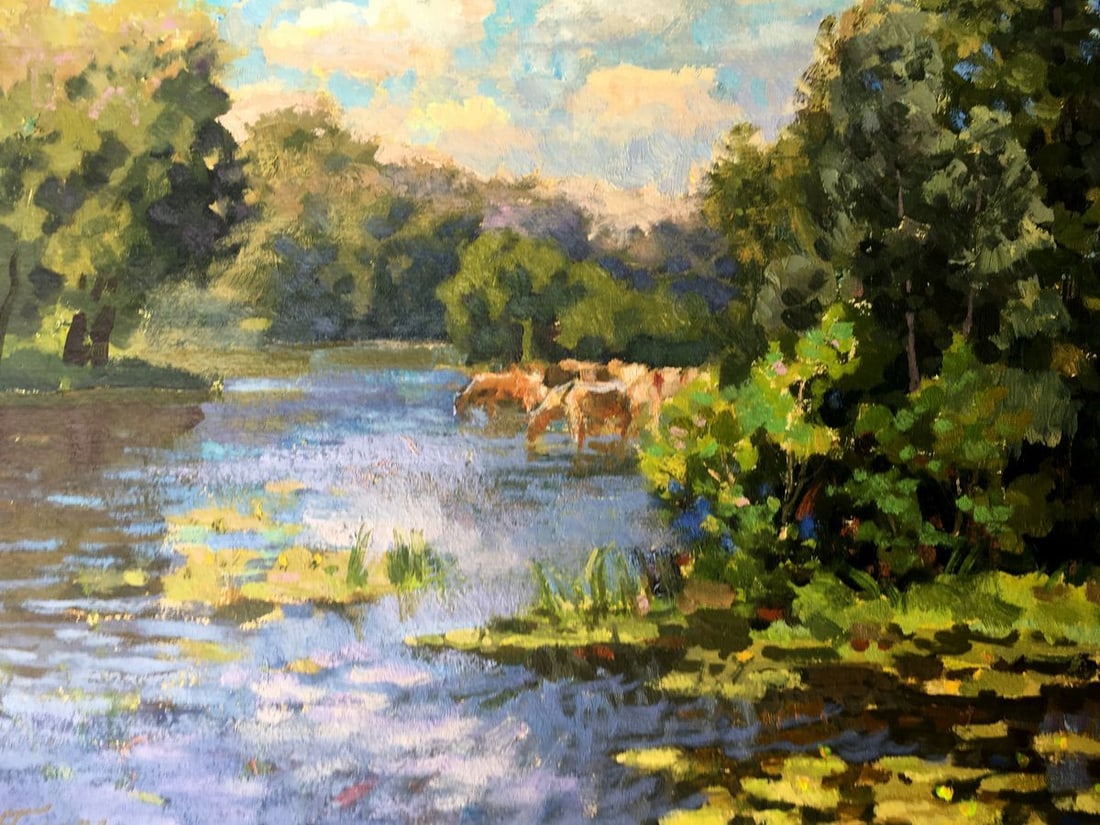 Oil painting Hot day Batrakov Vladimir Grigorievich - 8