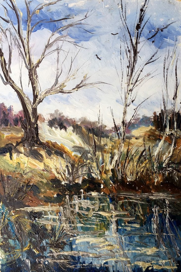 Oil painting Sunny day Unknown artist (1 of 13)