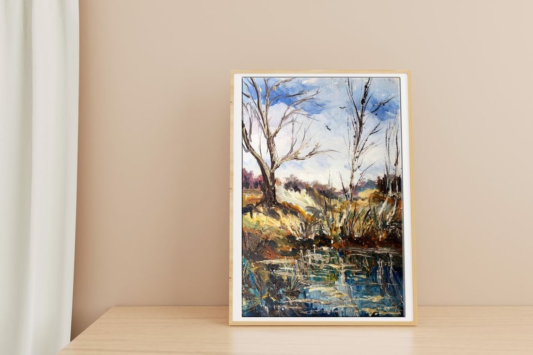 Oil painting Sunny day Unknown artist - 2