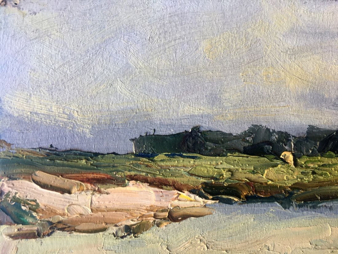 Oil painting Near the lake Alexander Nikolaevich Cherednichenko - 4