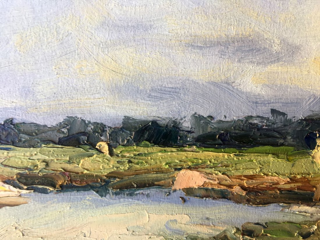 Oil painting Near the lake Alexander Nikolaevich Cherednichenko - 5