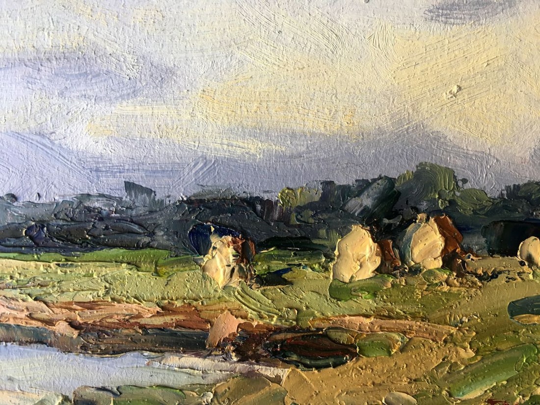 Oil painting Near the lake Alexander Nikolaevich Cherednichenko - 6