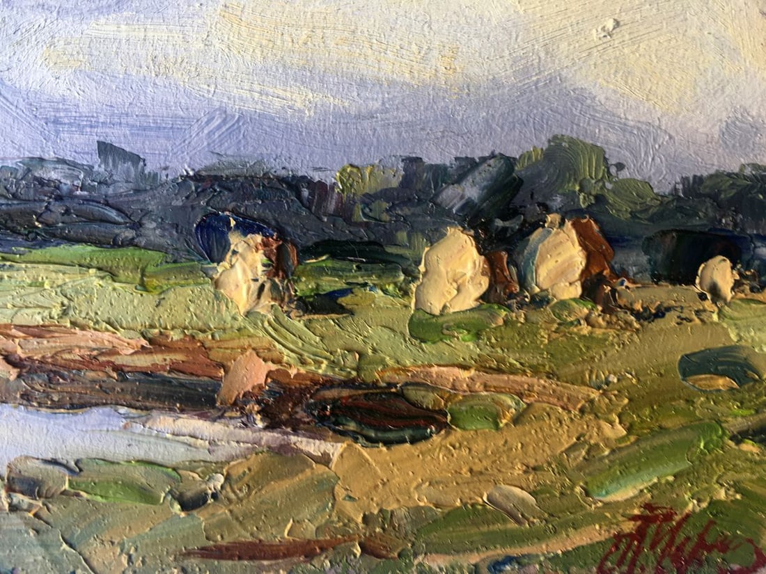 Oil painting Near the lake Alexander Nikolaevich Cherednichenko - 8