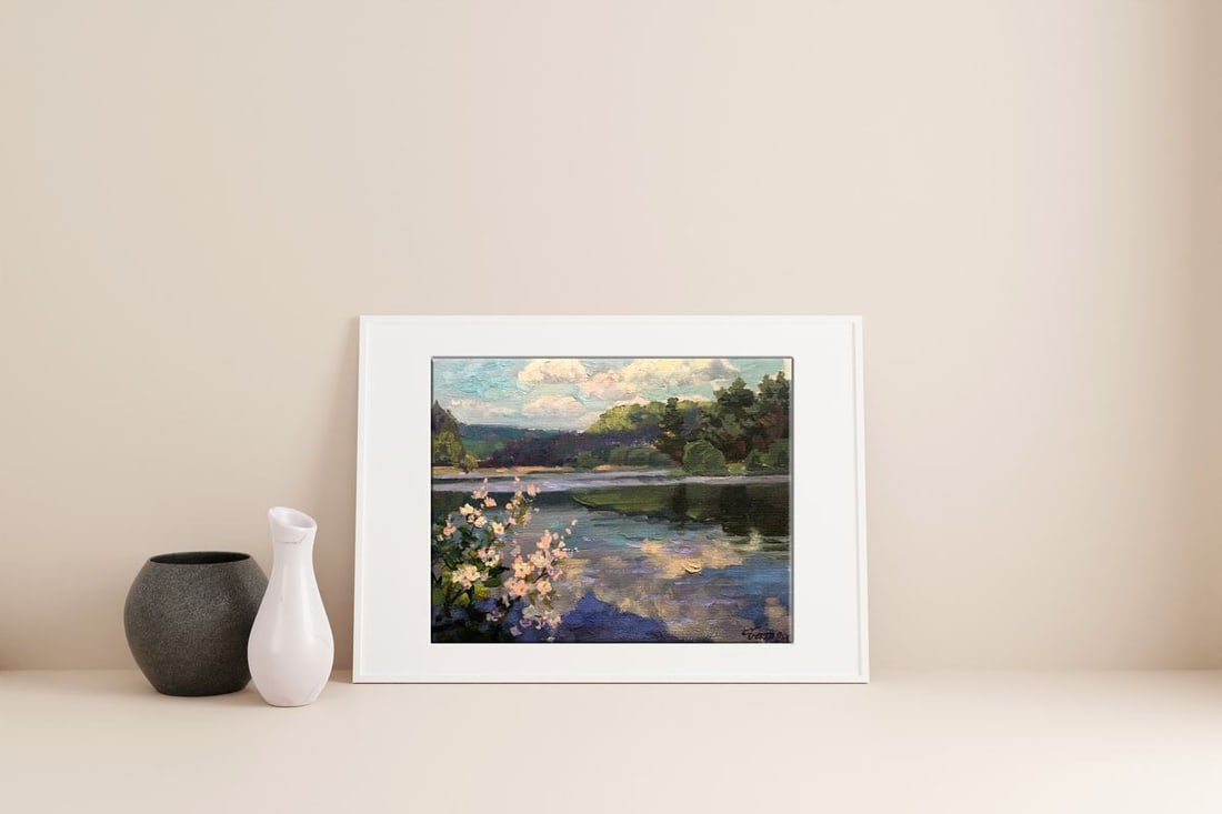 Oil painting Spring lake Batrakov Vladimir Grigorievich - 2