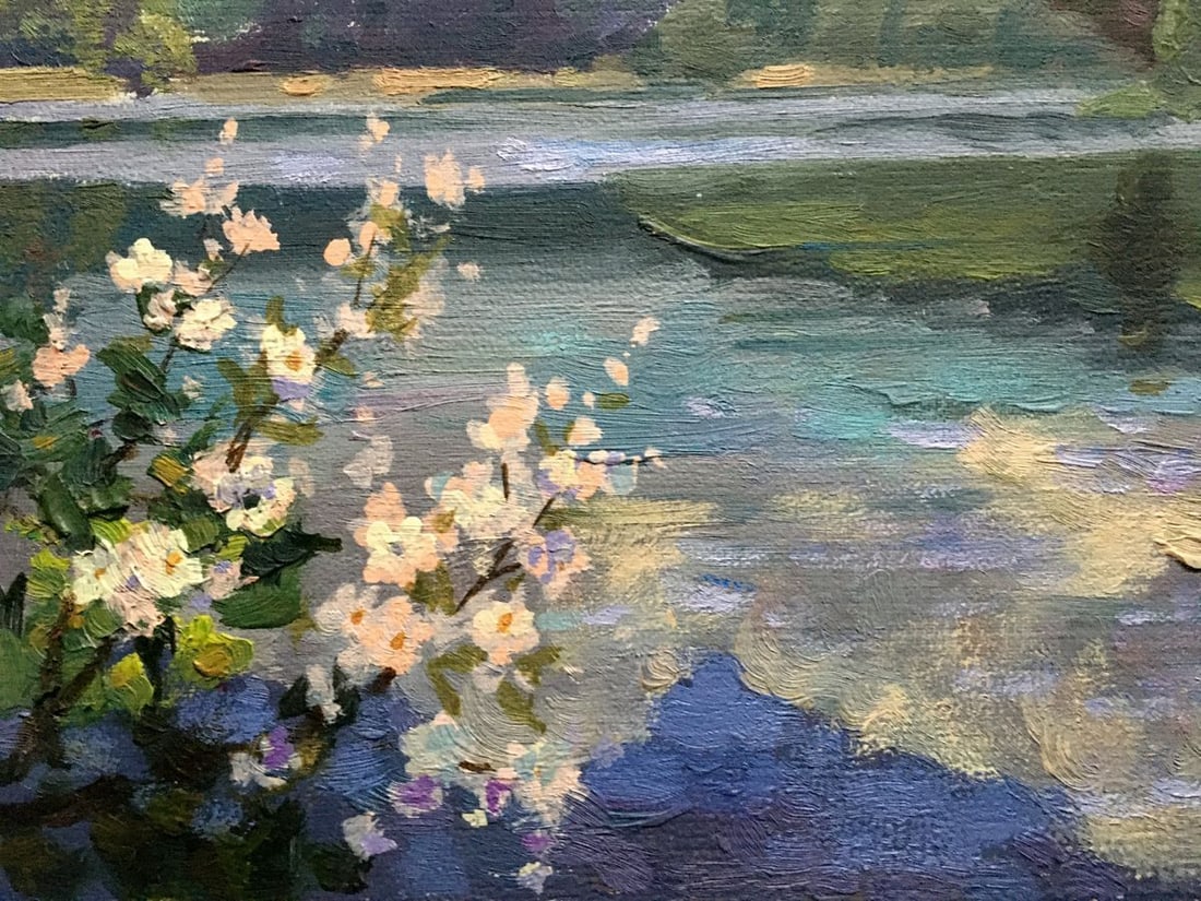 Oil painting Spring lake Batrakov Vladimir Grigorievich - 4