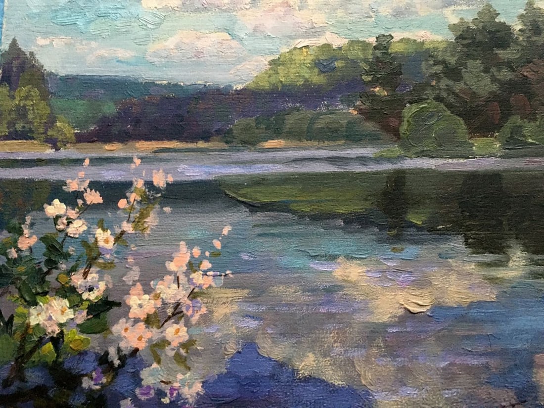 Oil painting Spring lake Batrakov Vladimir Grigorievich - 7