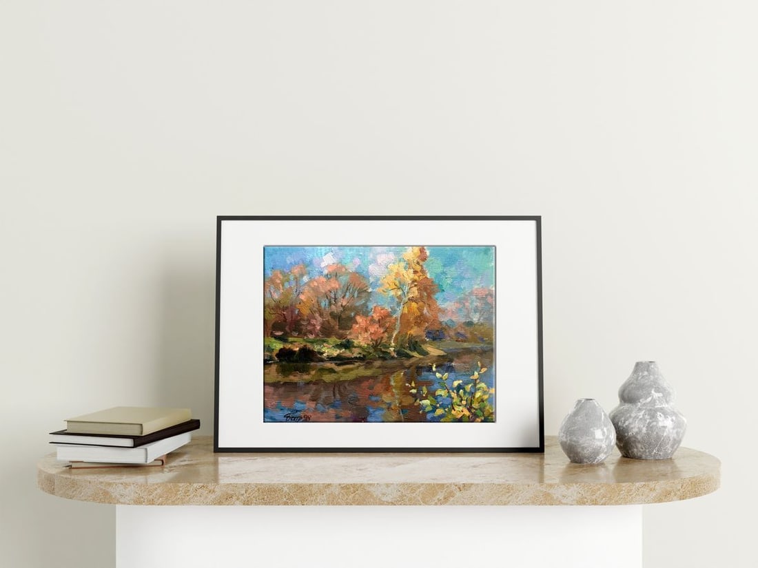 Oil painting In October Batrakov Vladimir Grigorievich - 3