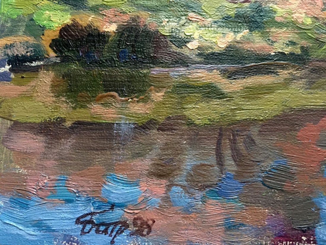 Oil painting In October Batrakov Vladimir Grigorievich - 4