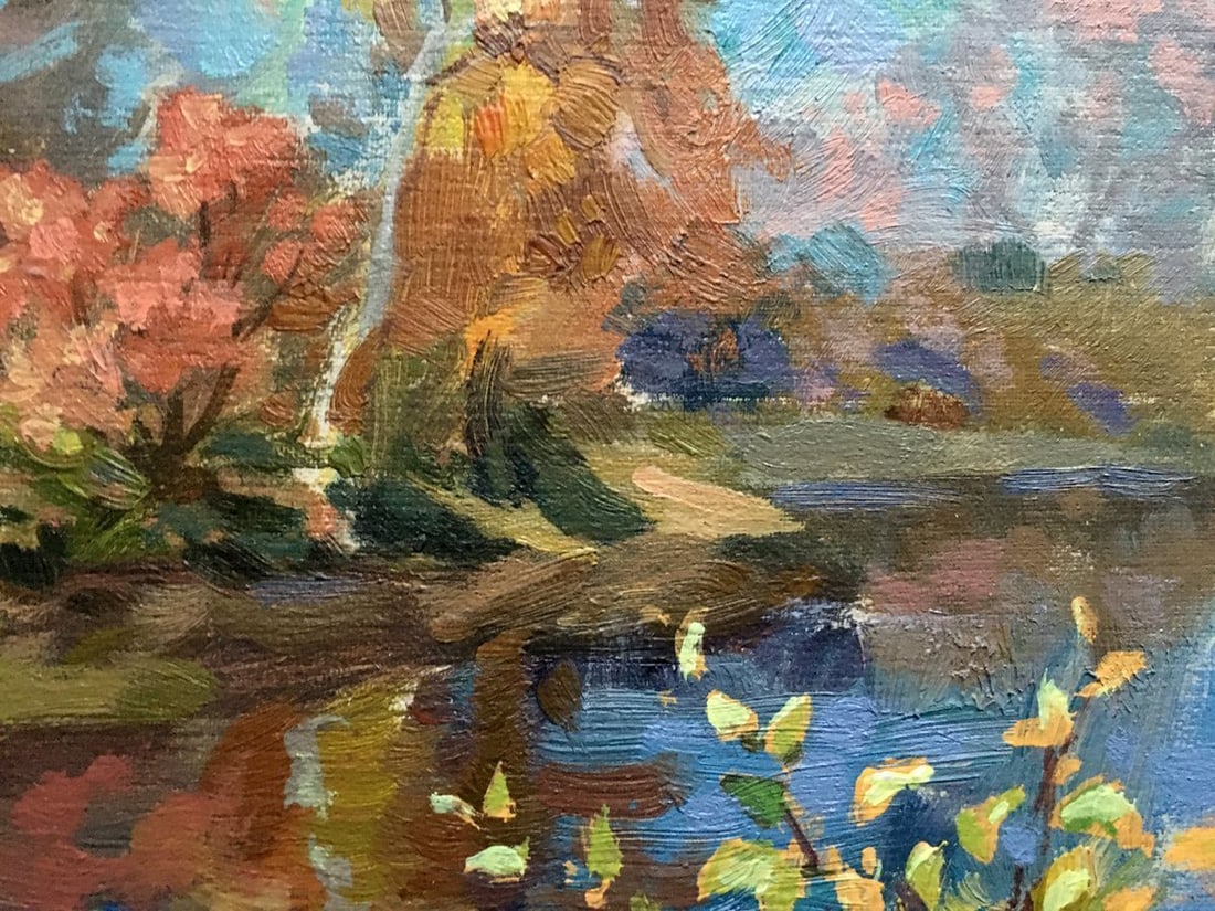 Oil painting In October Batrakov Vladimir Grigorievich - 6