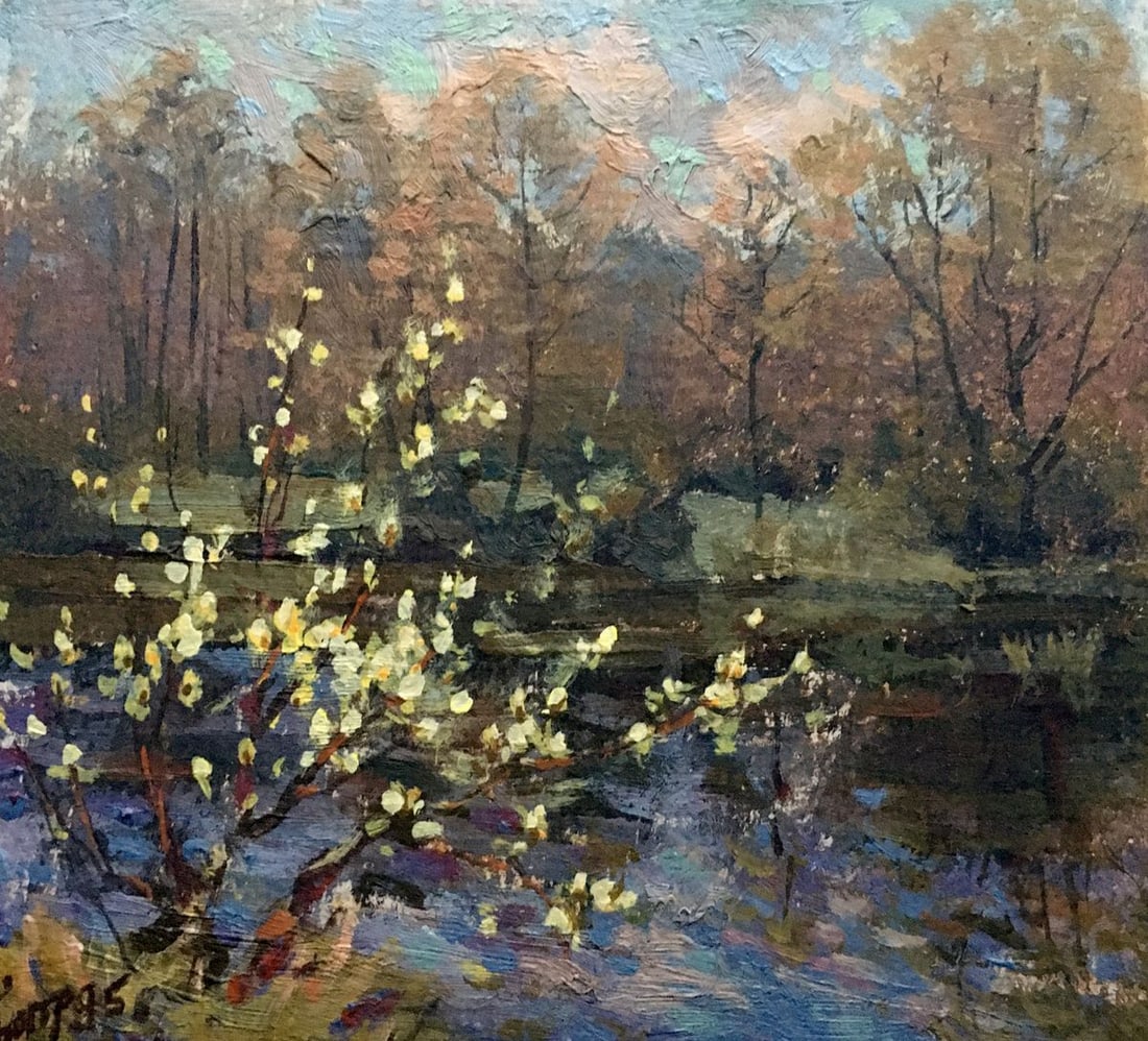 Oil painting Spring motif Batrakov Vladimir Grigorievich (1 of 12)