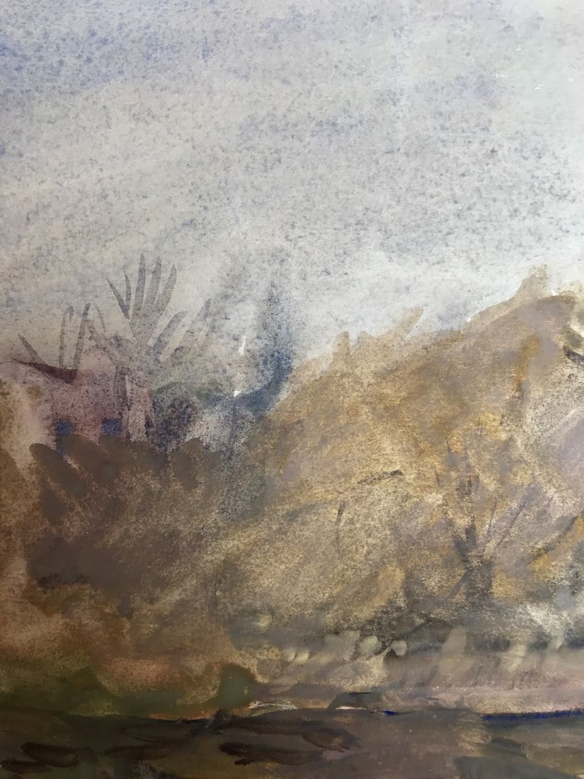 Gouache painting Autumn days Anya Rebikova - 4