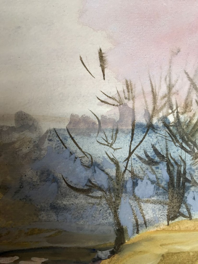 Gouache painting Autumn days Anya Rebikova - 6