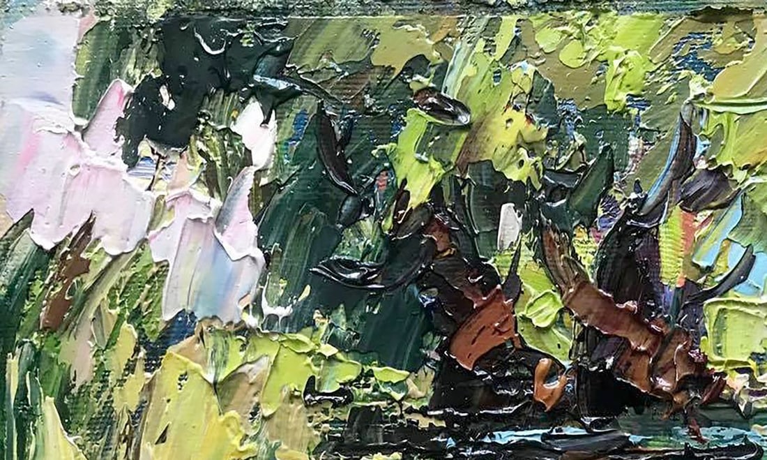 Oil painting In the shade of willows Kalenyuk Oksana - 2