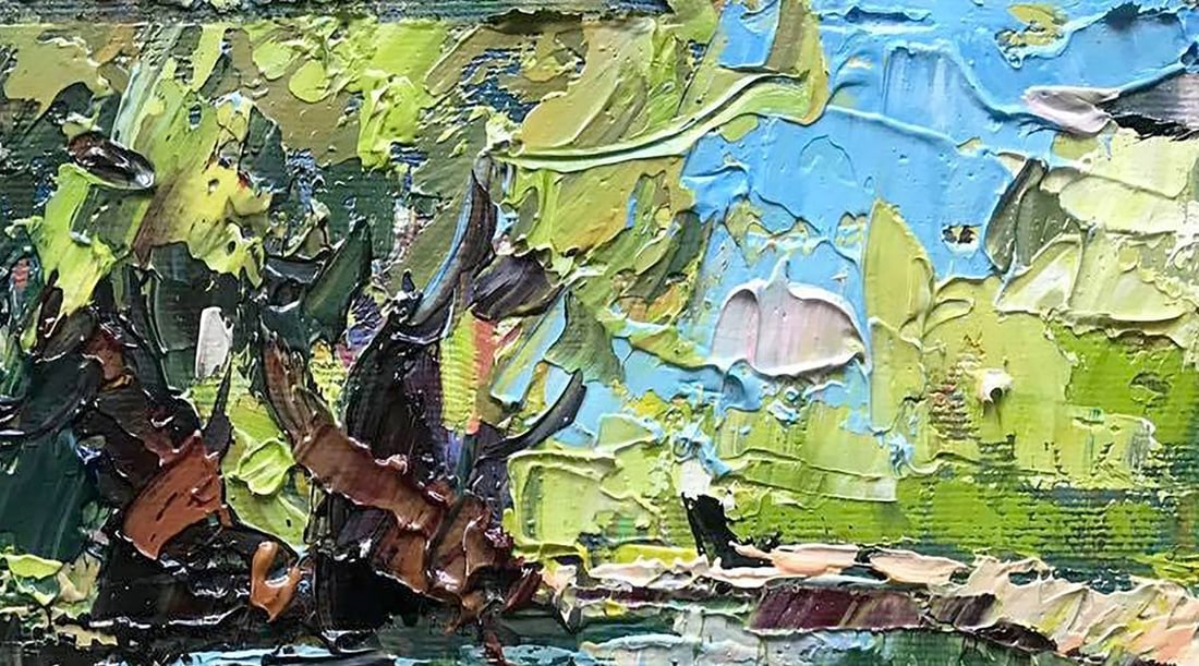 Oil painting In the shade of willows Kalenyuk Oksana - 3