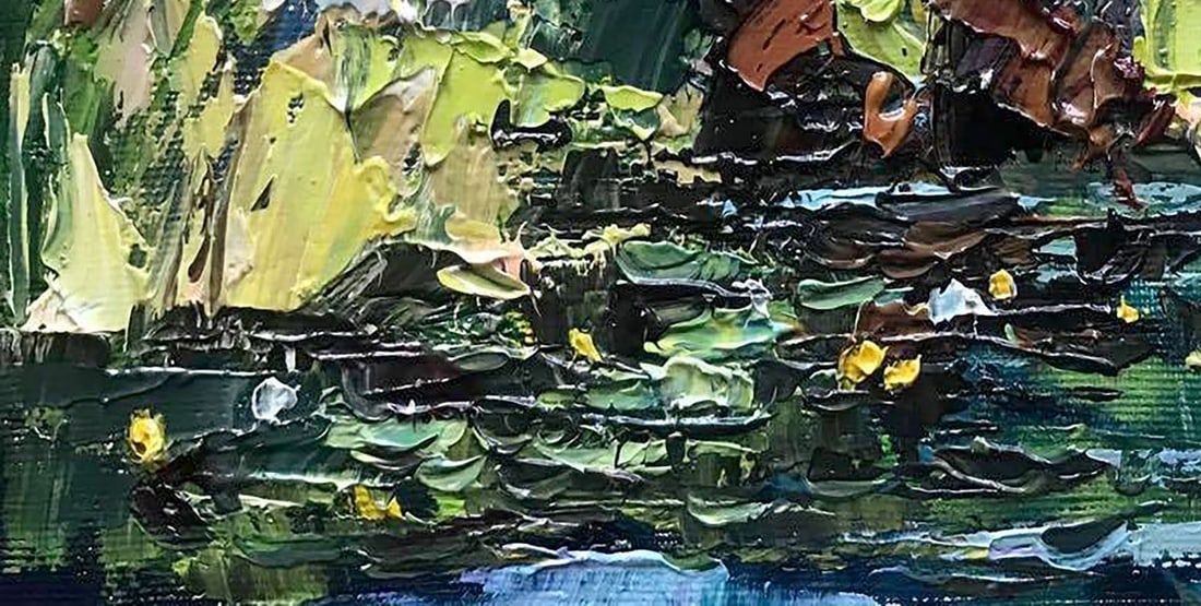 Oil painting In the shade of willows Kalenyuk Oksana - 4