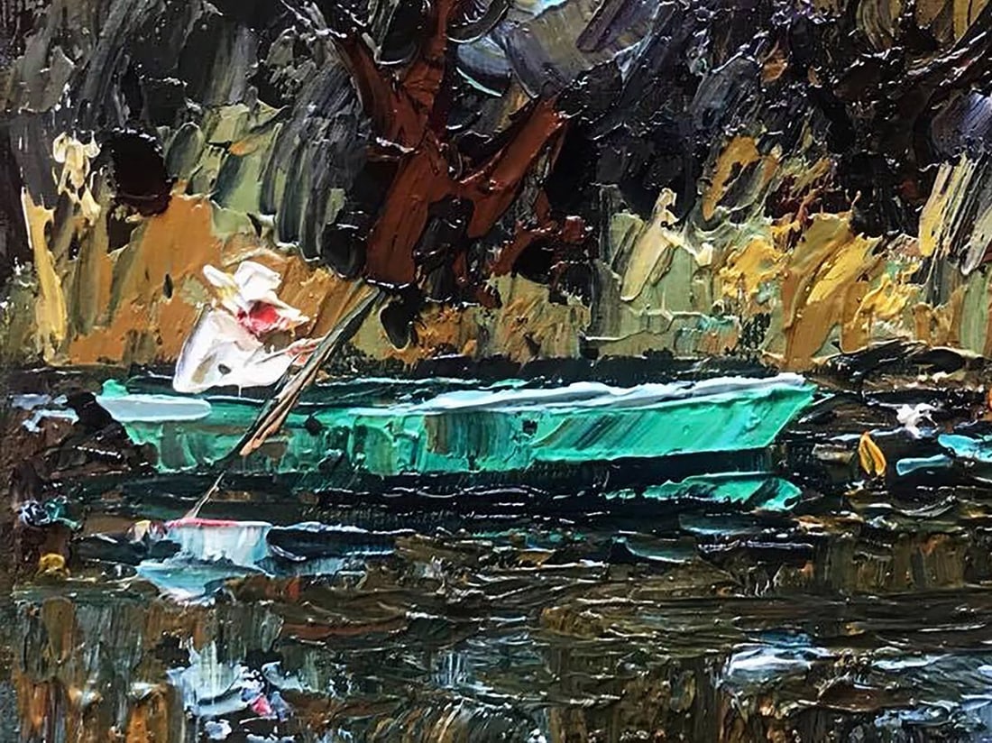Oil painting Boatman Kalenyuk Alex - 4