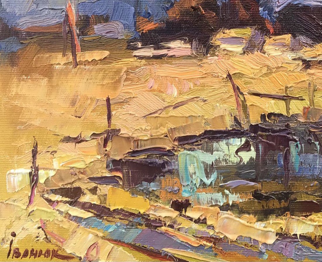 Oil painting Spring storms Kalenyuk Оksаnа - 4