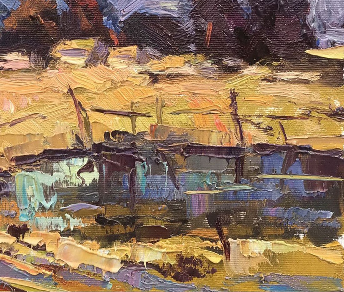 Oil painting Spring storms Kalenyuk Оksаnа - 5